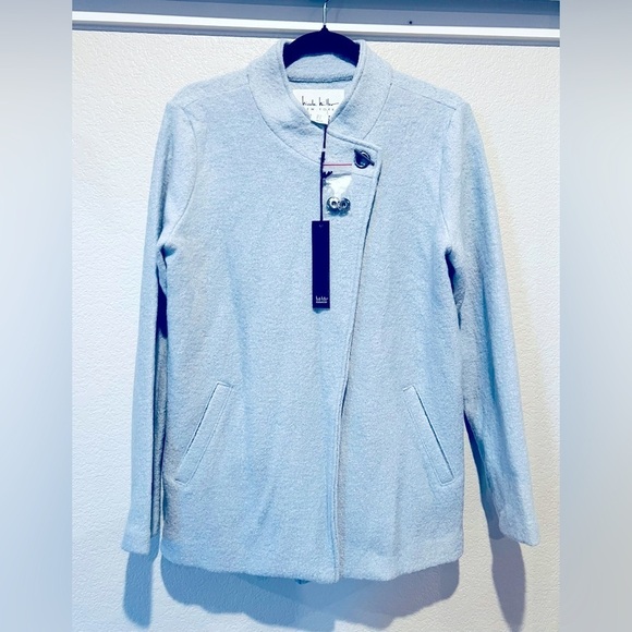 Nicole by Nicole Miller Jackets & Blazers - 187. NWT Nicole Miller Stand Up Collar Wool Blend Blazer/Jacket Size Small Blue